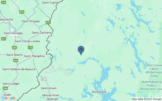 Kaart met locatie Niagra watervallen